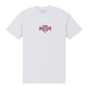 Street Fighter Unisex Adult Ken�'s Dojo T-Shirt / White